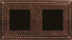 Изображение FD01232RU Рамка на 2 поста RUSTICO COBRIZO SEVILLA