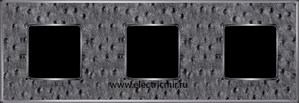Изображение FD01323SCB Рамка на 3 поста ALIENASILVE Bright Chrome TAPESTRY