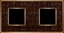 Изображение FD01322AOB Рамка на 2 поста ALICOCOBROWN Bright Gold TAPESTRY