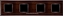 Изображение FD01314WCB Рамка на 4 поста WENGE Bright Chrome WOOD