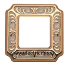 Изображение FD01351OP Рамка на 1 пост PATINE ORO BLANCO SIENA