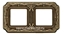 Изображение FD01362PB Рамка на 2 поста PATINE BRILLO FIRENZE