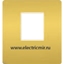 Изображение FD04317OR-M Накладка для 1го разъема RJ45 REAL GOLD черный