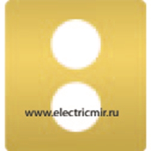 Изображение FD04316OR-M Накладка розетки TV/SAT REAL GOLD черный