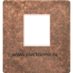 Изображение FD04317RU-A Накладка для 1го разъема RJ45 RUSTIC COPPER беж