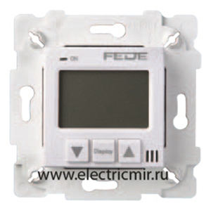 Изображение FD18000 Электронный термостат для теплого пола белый FEDE