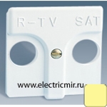 Изображение 27097-31 Накладка TV-R-SAT розетку слоновая кость Simon