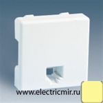 Изображение 27480-32 Розетка TF RJ-11 под 4 контакта слоновая кость Simon