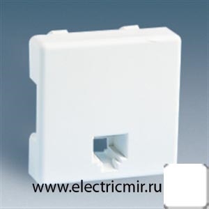Изображение 27480-35 Розетка TF RJ-11 под 4 контакта белая Simon