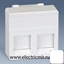 Изображение 27486-35 Адаптер для 2ой RJ-45 белый Simon