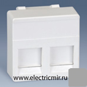 Изображение 27486-37 Адаптер для 2ой RJ-45 серый Simon