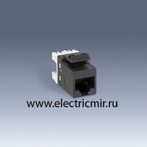 Изображение 75544-39 Коннектор RJ45 кат.6 черный Simon