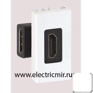 Изображение 2701094-030 Разъем HDMI белый узкий Simon