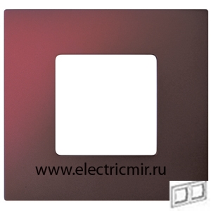 Изображение 2700627-080 Рамка-декор 2 поста Артик красный Simon