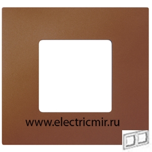 Изображение 2700627-082 Рамка-декор 2 поста Артик оранжевый Simon