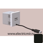 Изображение K126A-14  Источник питания USB, 5VDC,45х45мм, графит Simon