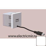 Изображение K126A-9  Источник питания USB, 5VDC,45х45мм, белый Simon