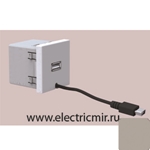 Изображение K126A-8 Источник питания USB, 5VDC,45х45мм, алюминий Simon