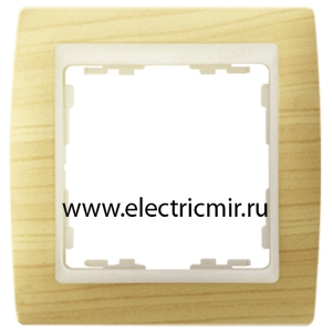 Изображение 82715-69 Рамка 1 пост сосна-слоновая кость Simon