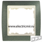 Изображение 82734-65 Рамка 3 поста зеленая текстура-слоновая кость Simon