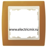 Изображение 82712-35 Рамка 1 пост терракот-слоновая кость Simon