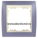 Изображение 82711-64 Рамка 1 пост сирень-слоновая кость Simon