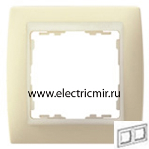 Изображение 82720-31 Рамка 2 поста слоновая кость Simon