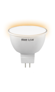 Изображение СОФИТНАЯ СВЕТОДИОДНАЯ ЛАМПА GAUSS ELEMENTARY MR16 3,5W GU5,3 3000K (LD13514)