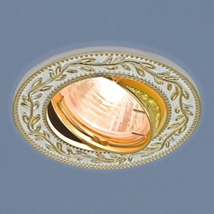 Изображение Точечный светильник 713 MR16 WH/GD белый/золото