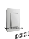 Изображение 8200640-030 Рамка на 4 поста, белый, 82 Detail