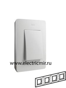 Изображение 8200640-030 Рамка на 4 поста, белый, 82 Detail