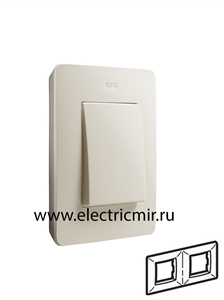 Изображение 8200620-031 Рамка на 2 поста, слоновой кости, 82 Detail