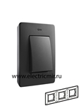 Изображение 8200630-238 Рамка на 3 поста, графит, основание алюминий, 82 Detail