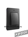 Изображение 8200640-238 Рамка на 4 поста, графит, основание алюминий, 82 Detail