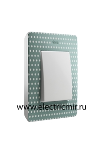 Изображение 8200610-212 Рамка на 1 пост, аквамарин, точки, 82 Detail