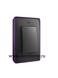 Изображение 8201610-251 Рамка на 1 пост,  фиолетовый - графит, 82 Detail