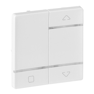 Изображение Valena LIFE MyHome Play Zigbee. Лицевая панель для радиоприемного выключателя,для приводов жалюзи/рольставень.Белая