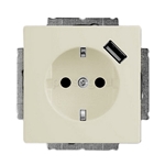 Изображение ABB BJB Basic 55 Беж Розетка Schuko 20 EUCBUSB-92-500, 16А, 700 мА