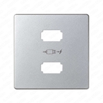 Изображение 8201096-033 Накладка для зарядного устройства 2*USB, S82, S82N, S82 Detail, алюминий