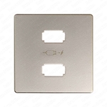 Изображение 8201096-034 Накладка для зарядного устройства 2*USB, S82, S82N, S82 Detail, шампань