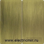 Изображение 82026-91 Клавиша для 2кл выключателя , S82 Detail, латунь