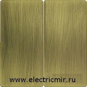 Изображение 82026-91 Клавиша для 2кл выключателя , S82 Detail, латунь