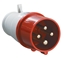 Изображение Вилка кабельная 32А 3Р+PE IР44 переносная 380В 024 (PSR02-032-4) IEK