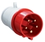 Изображение Вилка кабельная 32А 3Р+N+Е IР44 переносная 380В 025 (PSR02-032-5) IEK