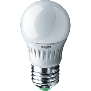 Изображение Лампа светодиодная LED 5вт E27 теплая шар (94477 NLL-P-G45)