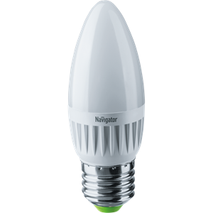 Изображение Лампа светодиодная LED 7вт E27 белый матовая свеча (94494 NLL-C37)