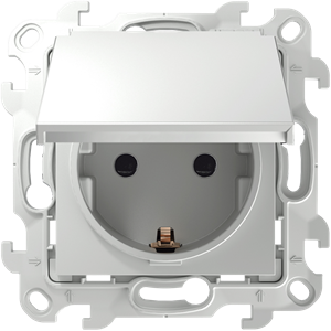 Изображение 2450448-030 Розетка 2К+З Schuko IP44, бел