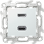 Изображение 2411095-030 Коннектор HDMI+USB 2.0, бел