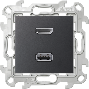 Изображение 2411095-038 Коннектор HDMI+USB 2.0, графит