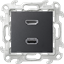 Изображение 2411095-038 Коннектор HDMI+USB 2.0, графит